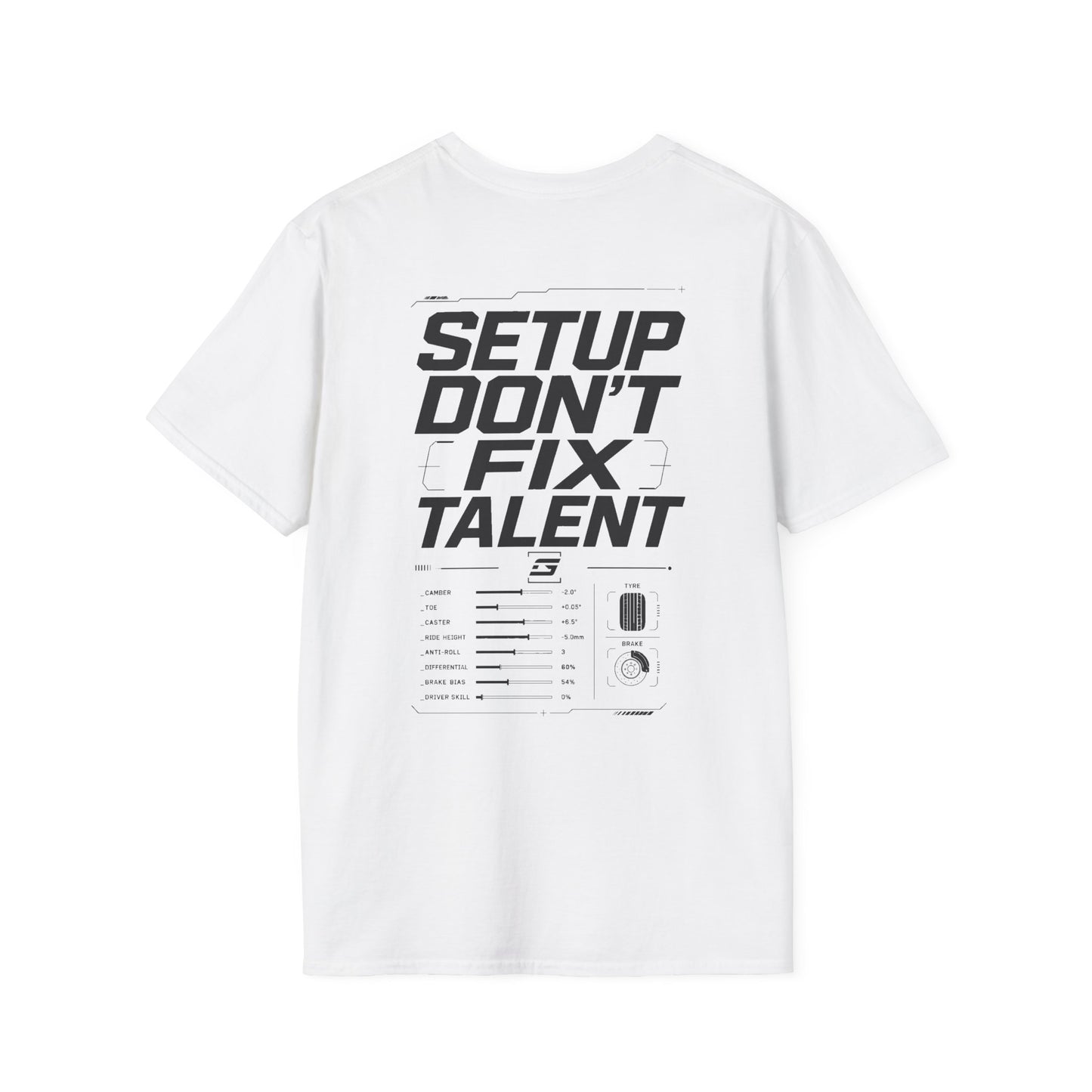 SETUPS DON’T FIX TALENT — GRID Premium Tee
