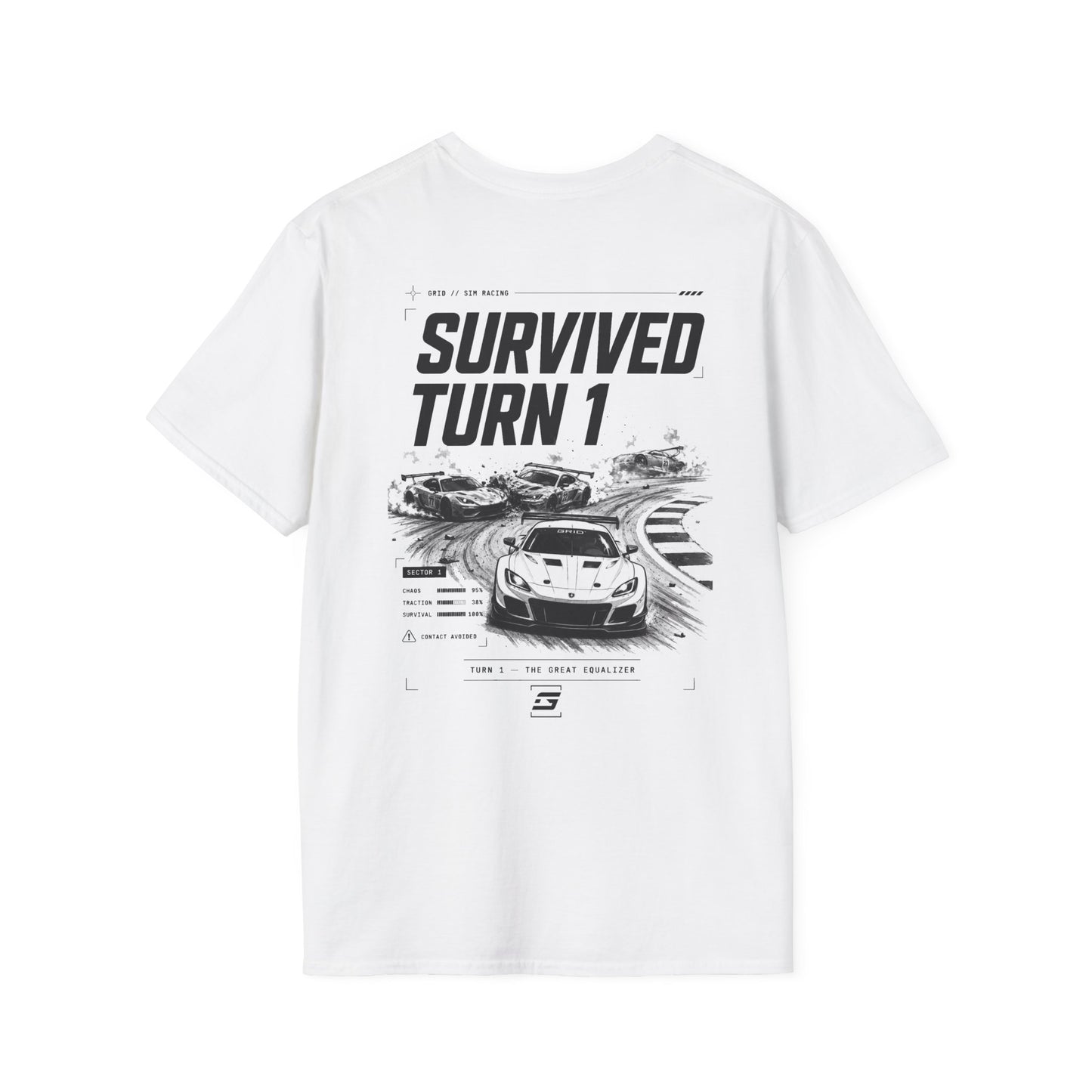 SURVIVED TURN 1 — GRID Premium Tee